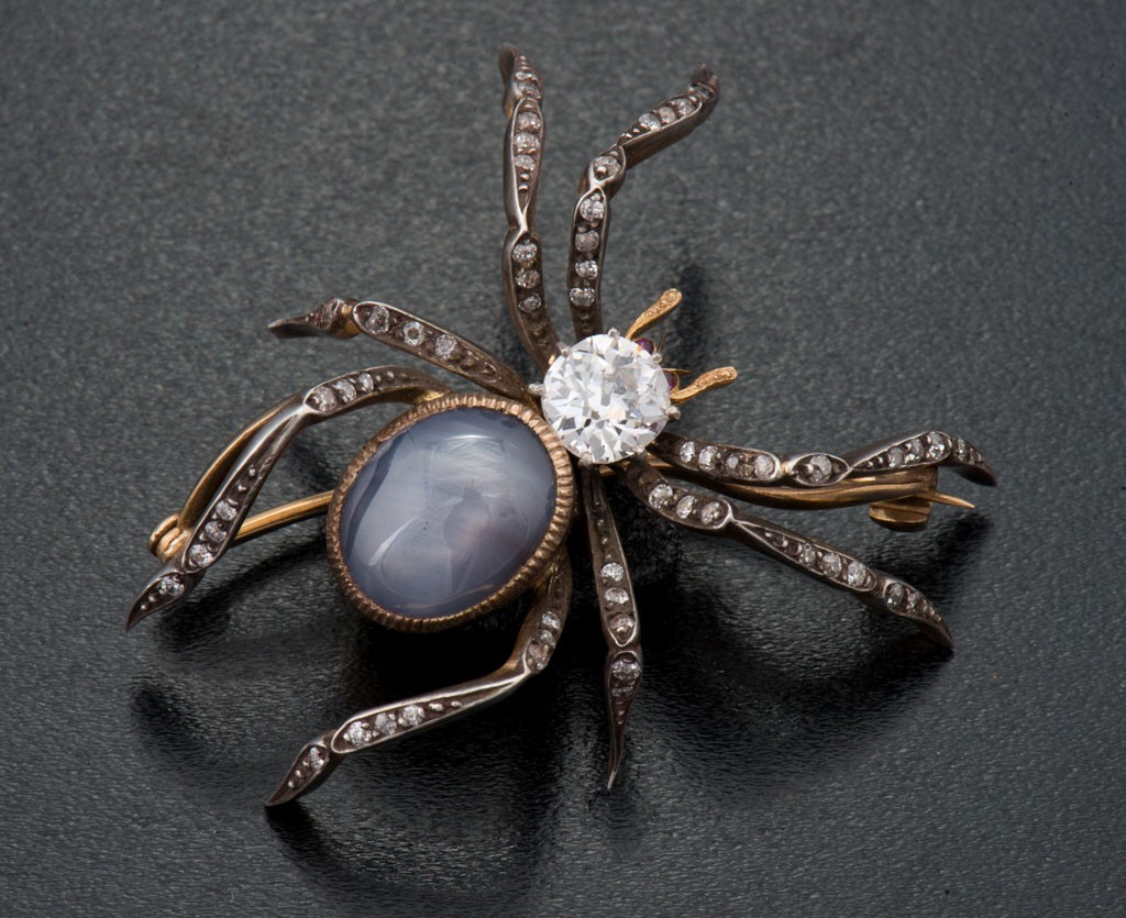 BoneNE Victorian Spider Brooch