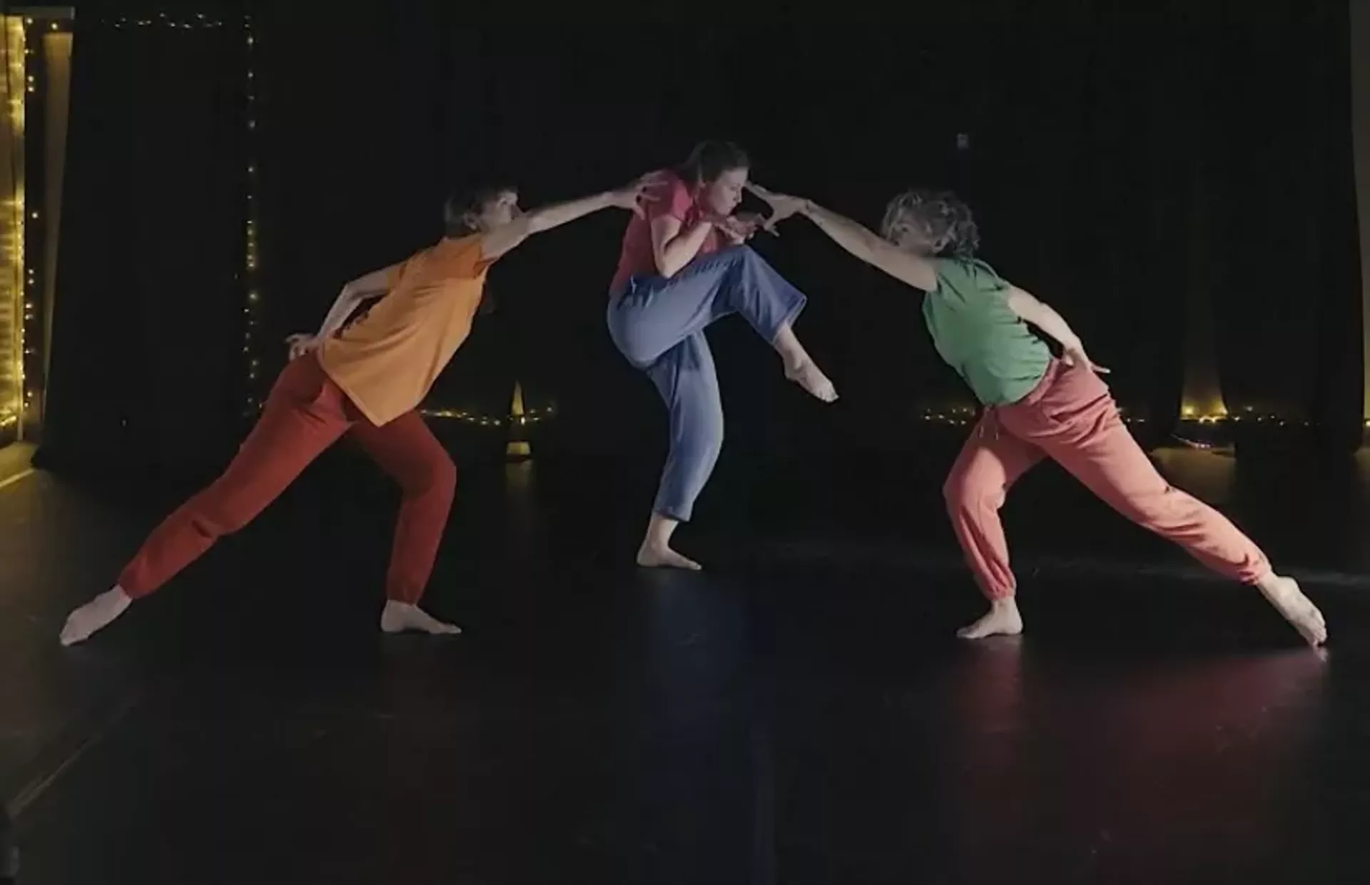 Choreographers and dancers, MC and Ann, collaborate on new work