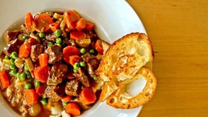 Beef stew at Bayview Eats