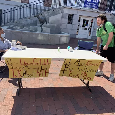 Image: On Church Street, a Black College Student Wants to Discuss Race
