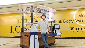 Blu-Bin owner Dan Riley and the Bitcoin ATM