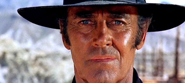 Blue-eyed Henry Fonda as the ruthless killer Frank in Once Upon a Time in the West - PARAMOUNT PICTURES