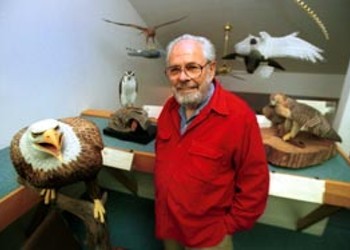 Bob Spear, wood carver, founder of the Birds of Vermont Museum