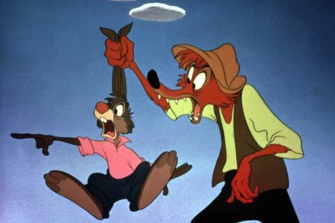 Brer Rabbit meets Brer Fox in Song of the South - WALT DISNEY PICTURES
