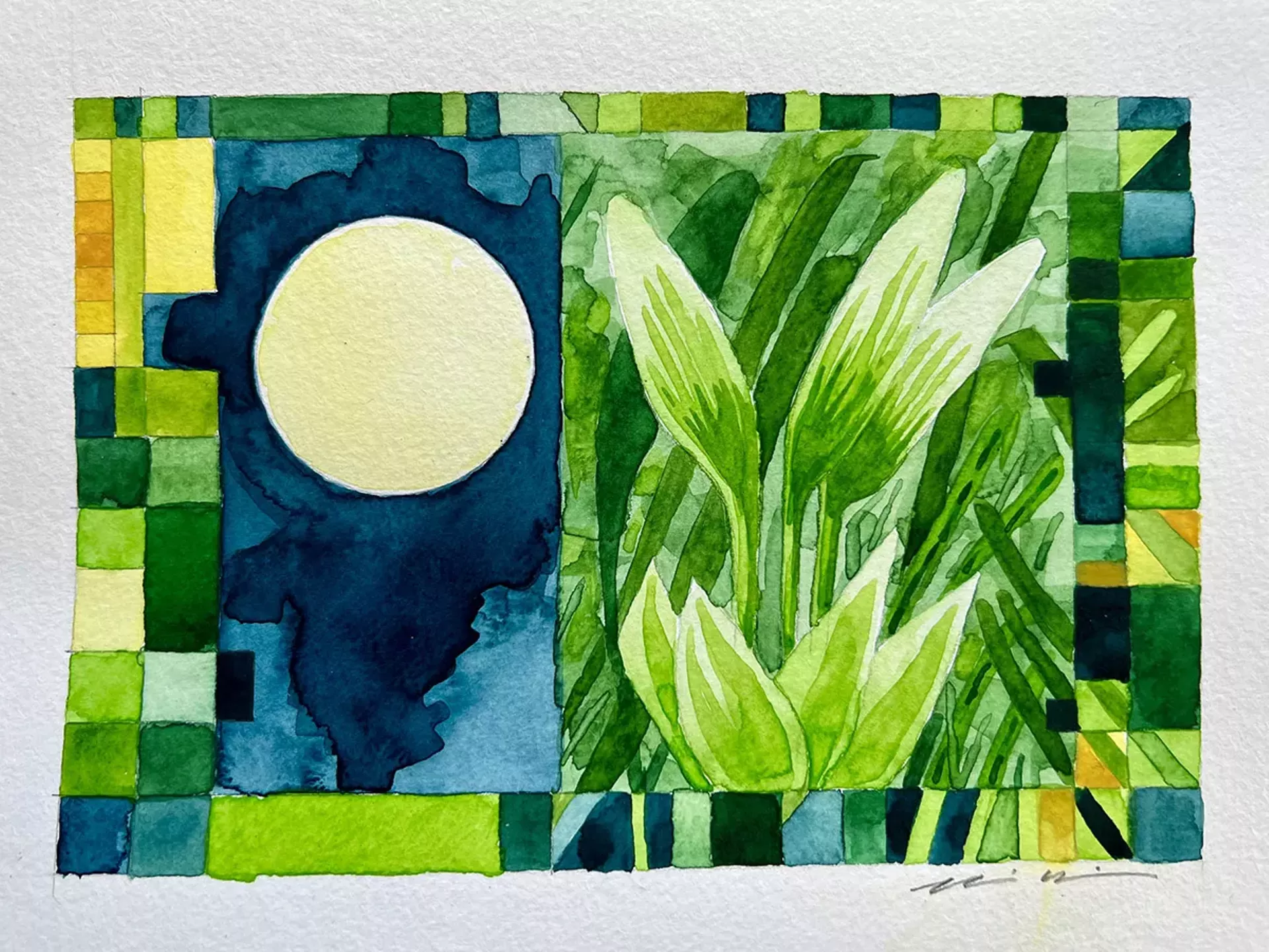 "Moon With Lilies" by Brian Herrick