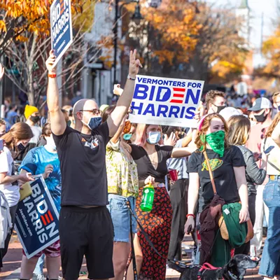 Image: Burlington Celebrates Biden and Harris' Victory