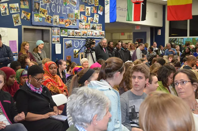 Parents, Teachers and Students Plead Against Cuts at Burlington School Board Meeting