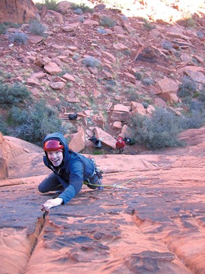 Climbing in Eldorado Canyon, Colorado - COURTESY OF LINDSAY FIXMER