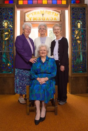 MATTHEW THORSEN - Clockwise from left: Sister Lindora Cabral, Sister Janice Ryan, Sister Lucille Bonvouloir, Sister Elizabeth Candon