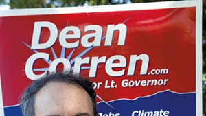 Dean Corren on primary election day last week.