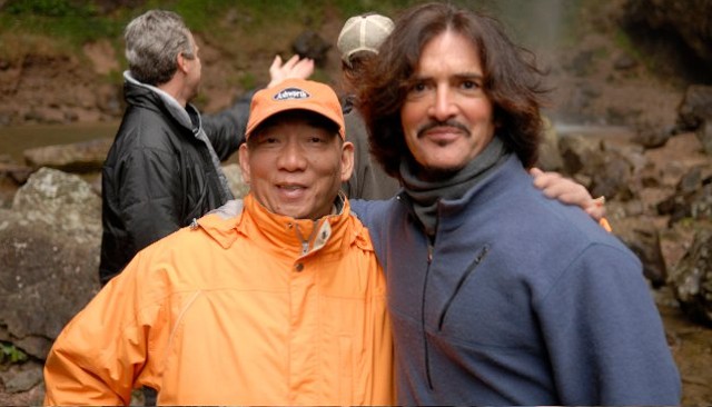 Director Yuen Woo-Ping and writer John Fusco on the set of Crouching Tiger, HIdden Dragon II: The Green Destiny - COURTESY OF JOHN FUSCO