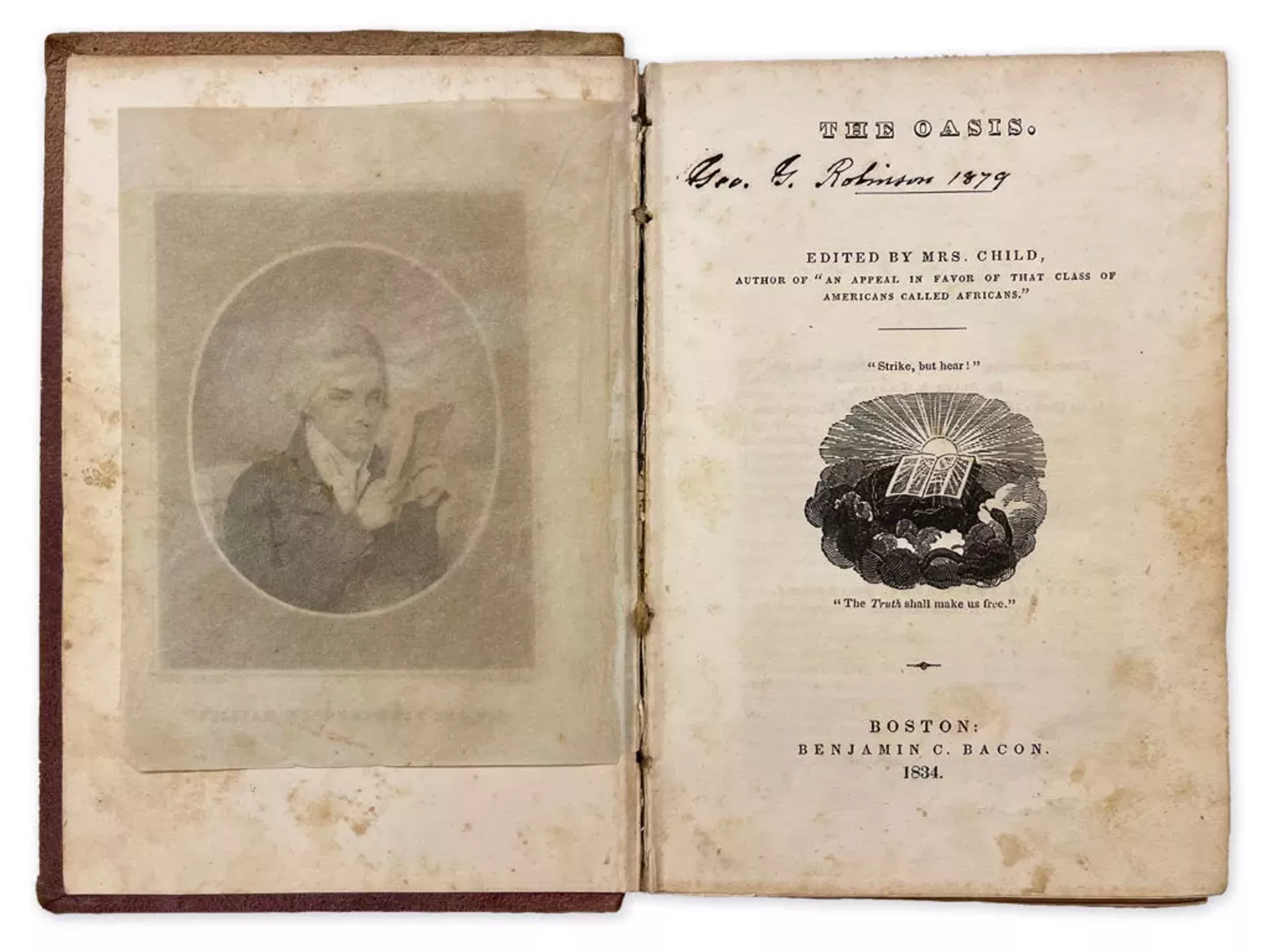 The Oasis, by Lydia Maria Child, 1834