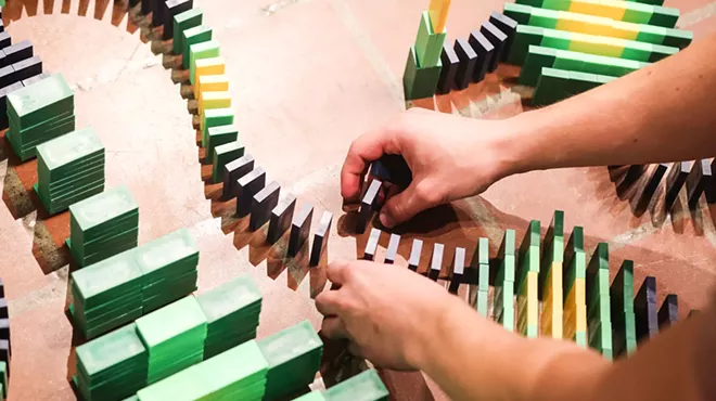 Image: Domino Toppling Extravaganza