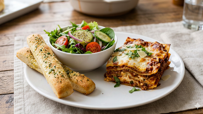 Image: Drive-Through Lasagna Dinner
