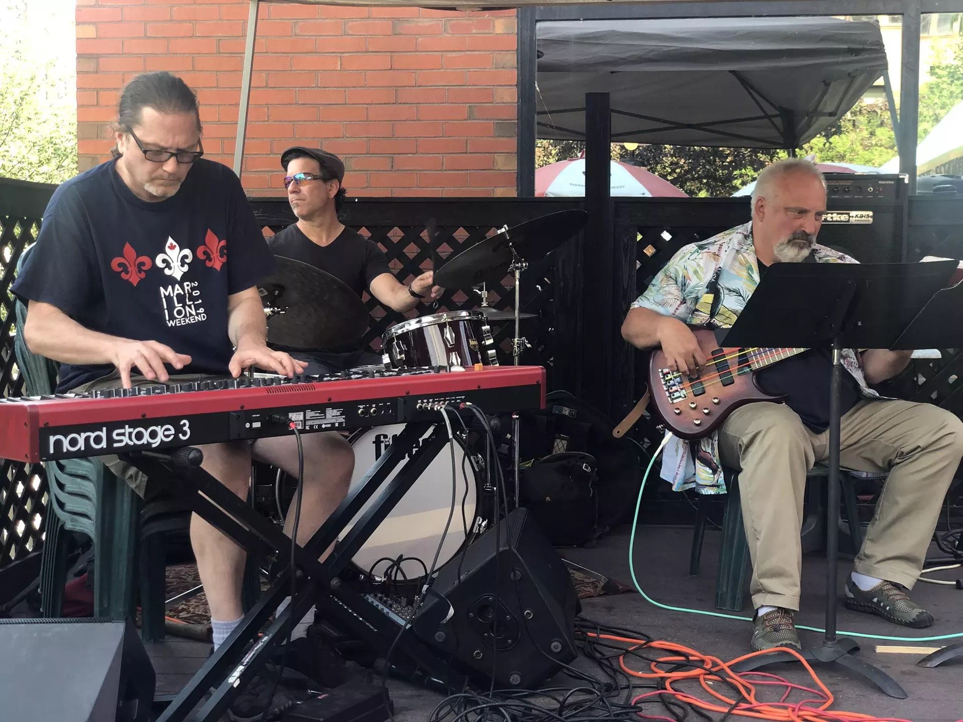 Eric Hoh Trio at Vermont Pub & Brewery during Jazz Fest 2022