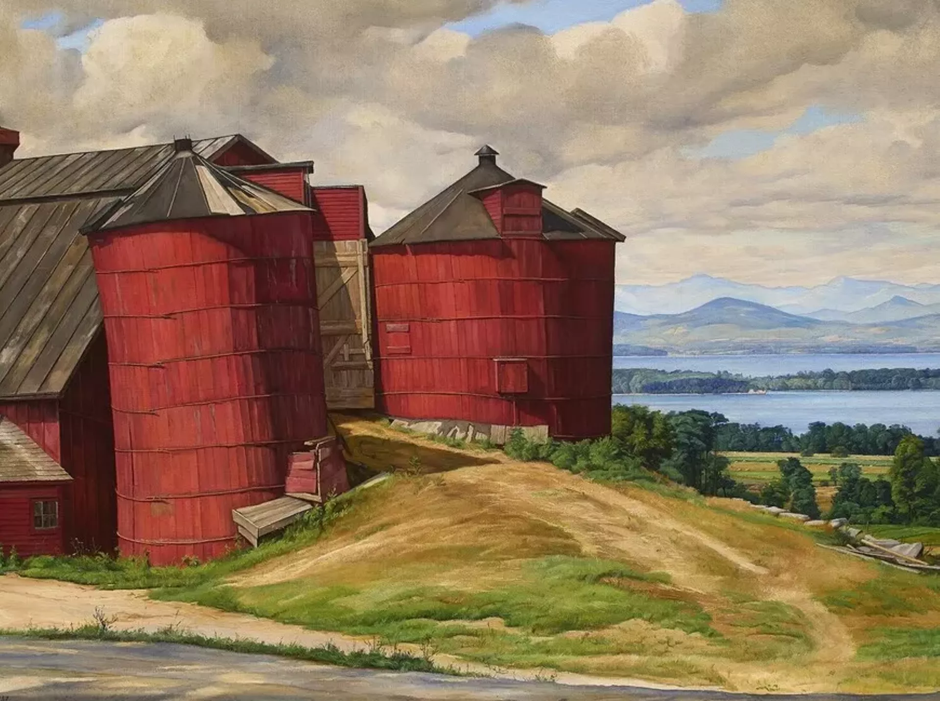 "Pillars of Vermont" by Luigi Lucioni