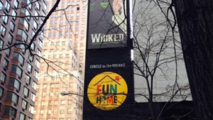 Fun Home on Broadway, right next to another pretty popular musical.