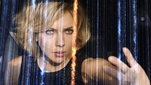 get smart Johansson learns to use 100 percent of her brain in a film that may require only about 30 percent of yours.