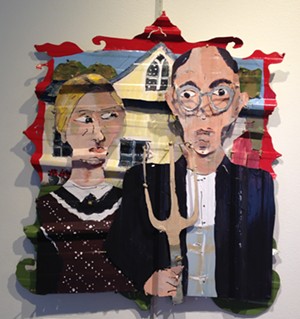 COURTESY OF VERMONT ARTS COUNCIL - "Grant Wood's 'American Gothic'" by Piper Strong