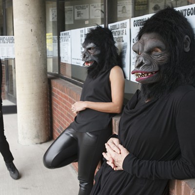 Guerrilla Girls at the Abrons Art Center in 2015