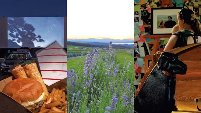 Image: Hit the Road: Lavender Essentials of Vermont, Dog Mountain and Drive-In Movies