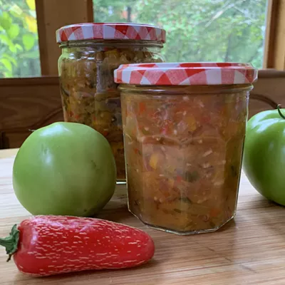 Image: Home on the Range: Green Tomato Salsa