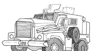 Vermont State Police obtained an MRAP armored vehicle through the 1033 Program.