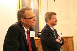 Rep. Willem Jewett and House Speaker Shap Smith - PAUL HEINTZ
