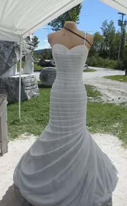 In West Rutland, a Pnina Tornai Dress Is Sculpted in Marble