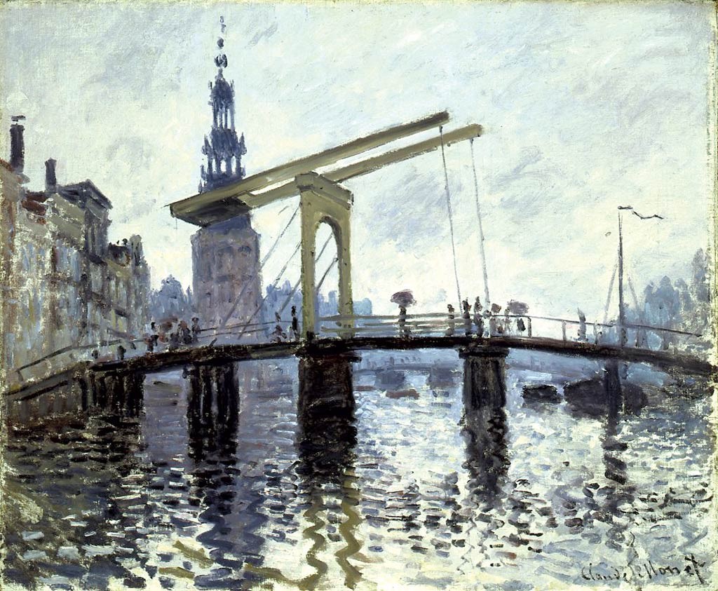"Le Pont, Amsterdam" by Claude Monet