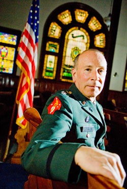 Lt. Col. Charles Purinton, Vermont National Guard Chaplain - ANDY DUBACK