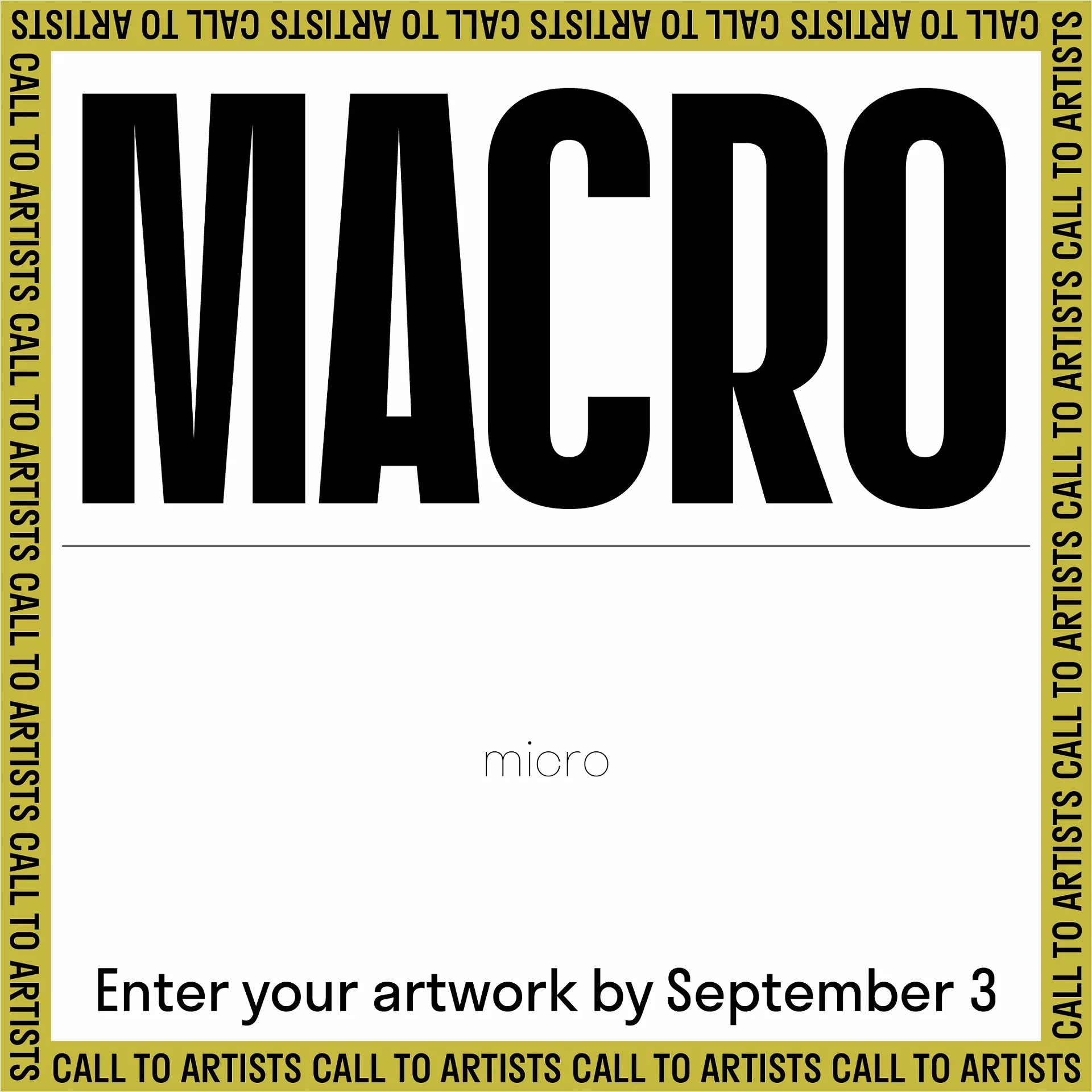 'MACRO/micro' poster