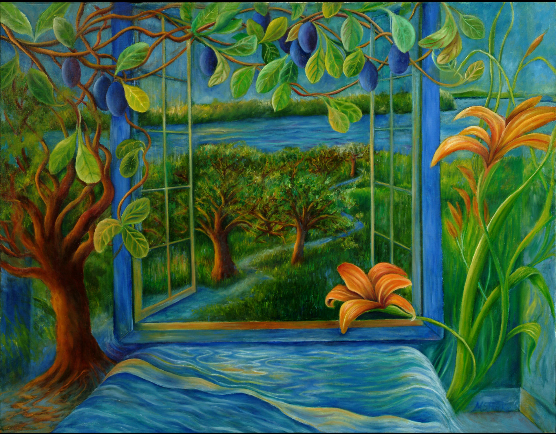 "My River Window" by Mollie S. Burke