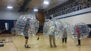 Mount Mansfield Union students get bubbly.