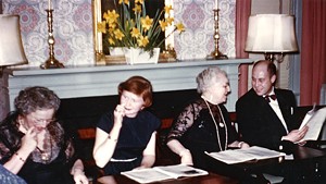 Mrs. Howe, Georgie Brown, Fanny Shaw and John Swan, 1953