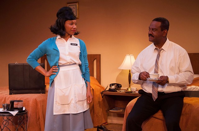 Myxolydia Tyler as Camae and Jolie Garrett as Dr. Martin Luther King Jr. - COURTESY OF LINDSAY RAYMOND JACK