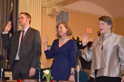 Burlington Mayor and New City Council Sworn In
