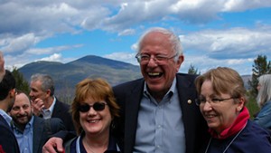 Sen. Bernie Sanders campaigns in New Hampshire earlier this month.
