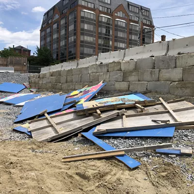 Image: Removal of Bank Street Murals Around Burlington 'Pit' Sparks Concern