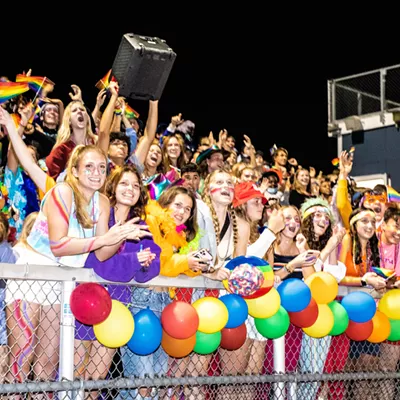 Image: Halftime Drag Ball at Burlington High School