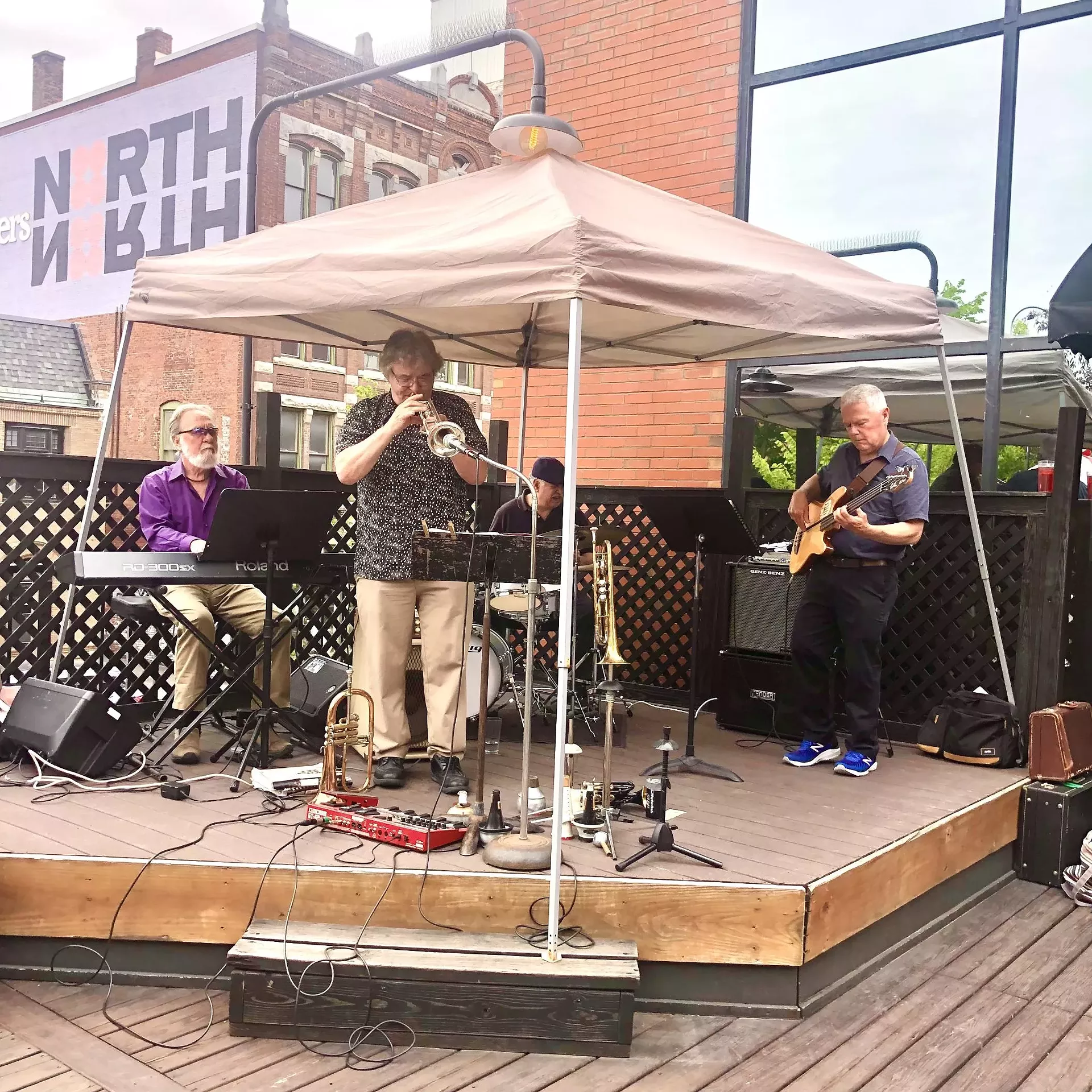 Nick Warner & Friends live at Vermont Pub & Brewery during Jazz Fest 2022
