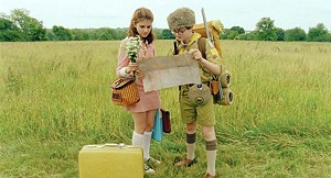 NOSTALGIA TRIP Hayward and Gilman play sort-of-star-crossed preteen lovers in the latest from Wes Anderson.