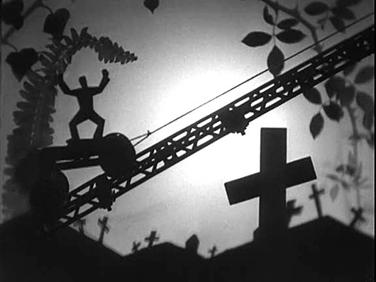 One of the incredible silhouette shots from "The Life and Death of 9413: A Hollywood Extra" - LIBRARY OF CONGRESS
