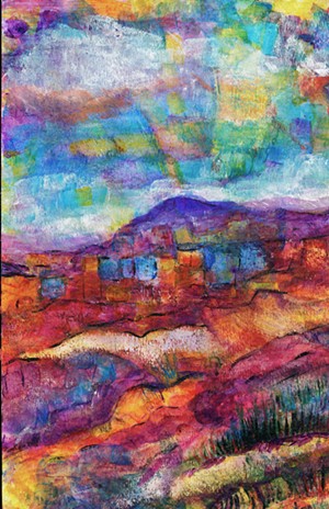 COURTESY OF ARTIST IN RESIDENCE GALLERY - "Patchwork Sky" by Pat Burton
