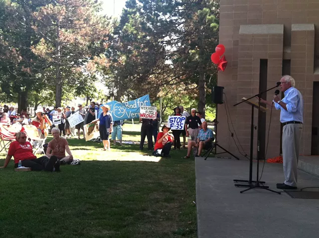 Photos from Sanders' Burlington Labor Day Rally