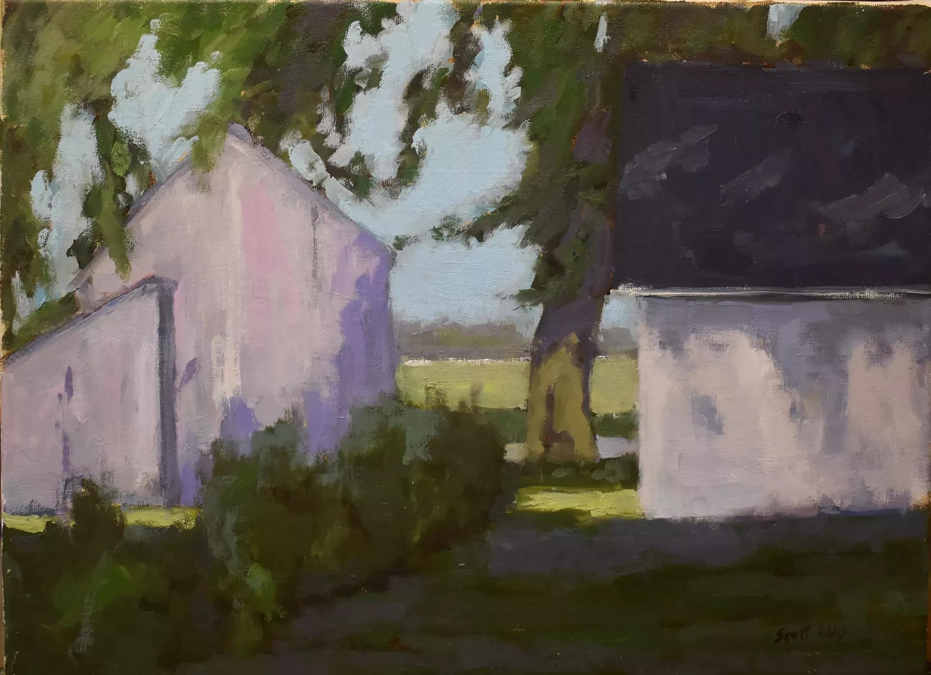 "Two Barns and a Shed" by Scott Addis