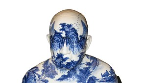 Porcelain bust by Ah Xian
