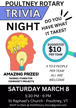 Image: Poultney Rotary Trivia Night