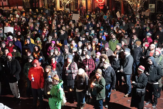 'Black Lives Matter' Candlelight Vigil Held in Burlington