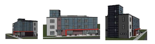 Redstone's design for the North Winooski Avenue apartments